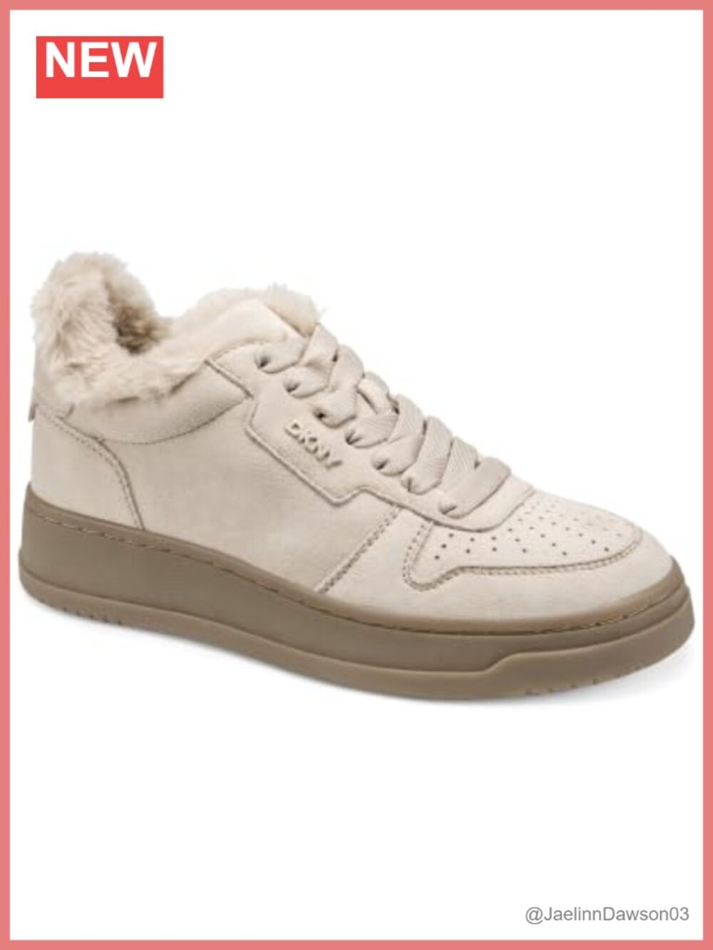 Faux Fur Lined Canvas Lace Up Low Top Sneaker